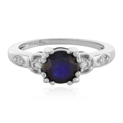 Blue Sapphire Silver Ring