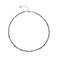 Ruby Fuchsite Silver Necklace