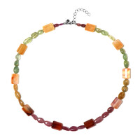 Carnelian Silver Necklace