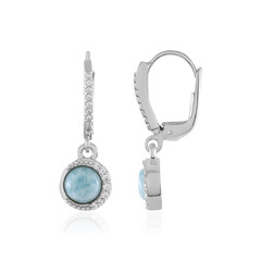 Larimar Silver Earrings