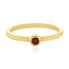 Noble Red Spinel Silver Ring