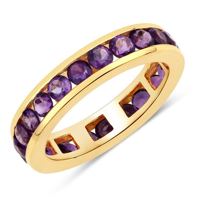 Zambian Amethyst Silver Ring