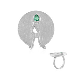 Ethiopian Emerald Silver Ring