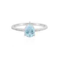 Sky Blue Topaz Silver Ring