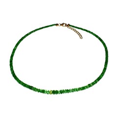 Tsavorite Silver Necklace