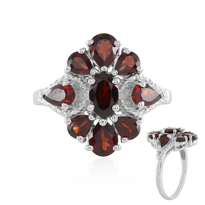 Mozambique Garnet Silver Ring