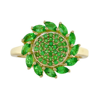 9K Tsavorite Gold Ring (Adela Gold)