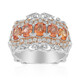 Padparadscha Sapphire Silver Ring (Dallas Prince Designs)