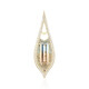 14K Ukrainian Bi-Colour Topaz Gold Pendant (de Melo)