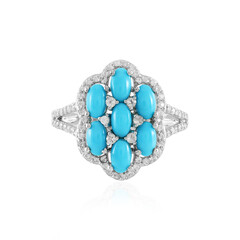 Sleeping Beauty Turquoise Silver Ring (Faszination Türkis)