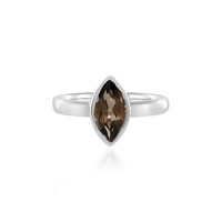 Smoky Quartz Silver Ring