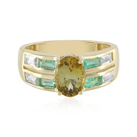 9K Unheated Yellow Tanzanite Gold Ring (Adela Gold)