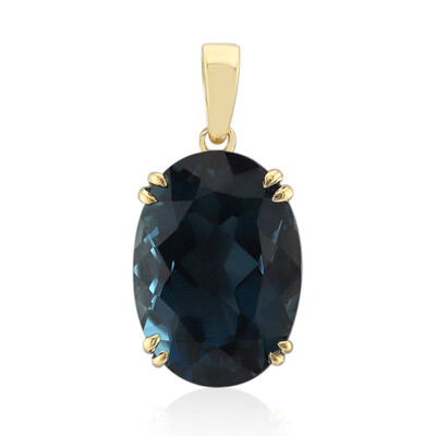 9K London Blue Topaz Gold Pendant