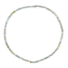 Aquamarine Silver Necklace