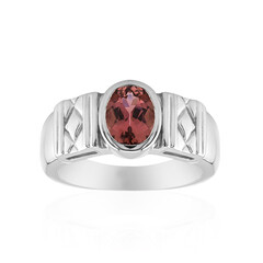 Brazilian Pink Tourmaline Silver Ring (Pallanova)