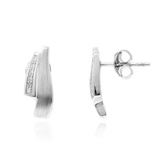 PK (H) Diamond Silver Earrings