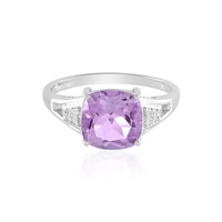 Rose de France Amethyst Silver Ring