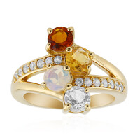 Madeira Citrine Silver Ring