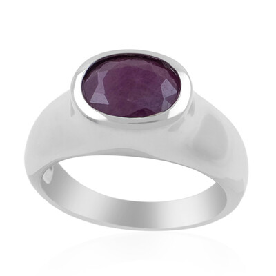 Ruby Silver Ring