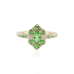 9K Tanzanian Tsavorite Gold Ring