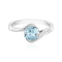 Sky Blue Topaz Silver Ring