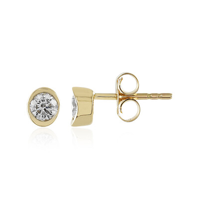 14K Flawless (F) Diamond Gold Earrings (LUCENT DIAMONDS)