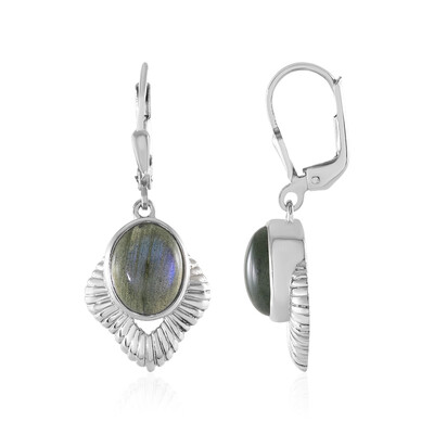 Labradorite Silver Earrings (MONOSONO COLLECTION)