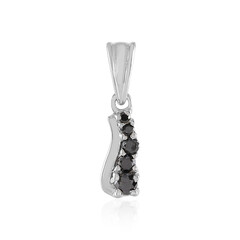 Black Diamond Silver Pendant