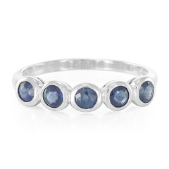 Laos Sapphire Silver Ring