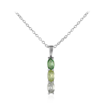 Tsavorite Silver Necklace