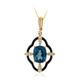 14K London Blue Topaz Gold Necklace