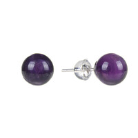 Amethyst Silver Earrings