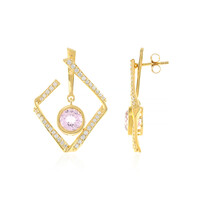 Kunzite Silver Earrings