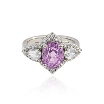 Brazilian Kunzite Platinum Ring