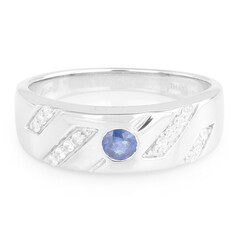 Laos Sapphire Silver Ring