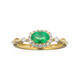 14K AAA Zambian Emerald Gold Ring (CIRARI)