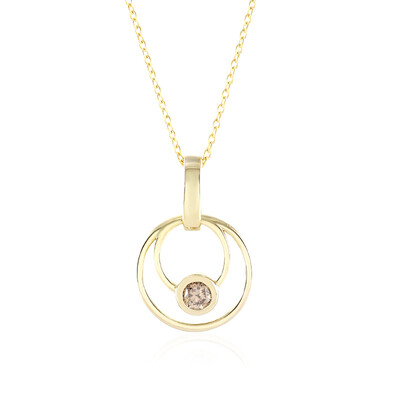 I2 Champagne Diamond Silver Necklace