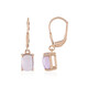 Rose de France Amethyst Silver Earrings