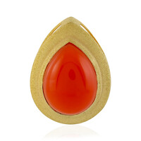 Red Chalcedony Silver Pendant