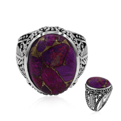 Kingman Purple Mojave Turquoise Silver Ring (Art of Nature)