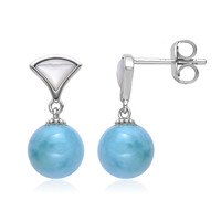 Larimar Silver Earrings