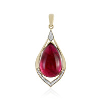 18K AAA Cruzeiro Rubellite Gold Pendant (D'vyere)