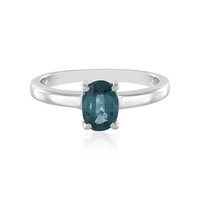 Teal Kyanite Silver Ring