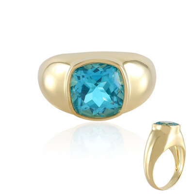 Paraiba Color Topaz Silver Ring