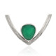 Green Chalcedony Silver Pendant (MONOSONO COLLECTION)