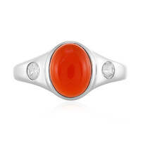 Carnelian Silver Ring