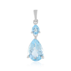 Sky Blue Topaz Silver Pendant