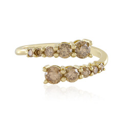 9K I2 Champagne Diamond Gold Ring (de Melo)