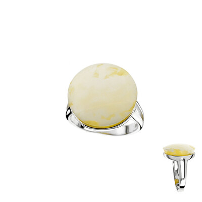 Baltic Amber Silver Ring (dagen)