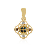 I3 Blue Diamond Silver Pendant